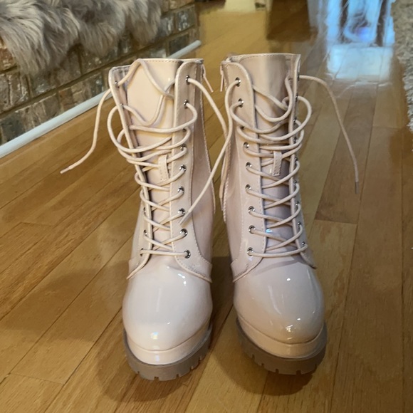 Brand new FashionNova Booties -Nude - Picture 3 of 7